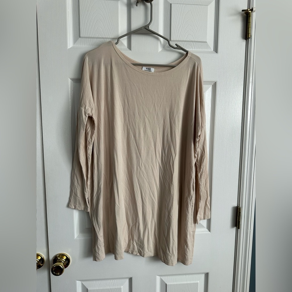 Piko 1988 Cream Long Sleeve Women's Top